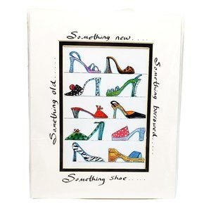Constance  Guerra Original Art Print "Something Shoe..." Matted Multicolored